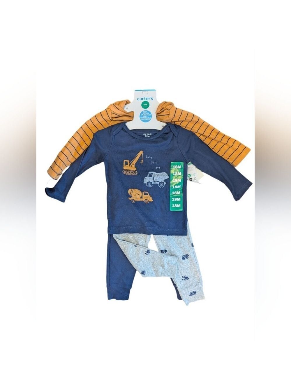 Carter's Navy and Mustard Construction‎ Set